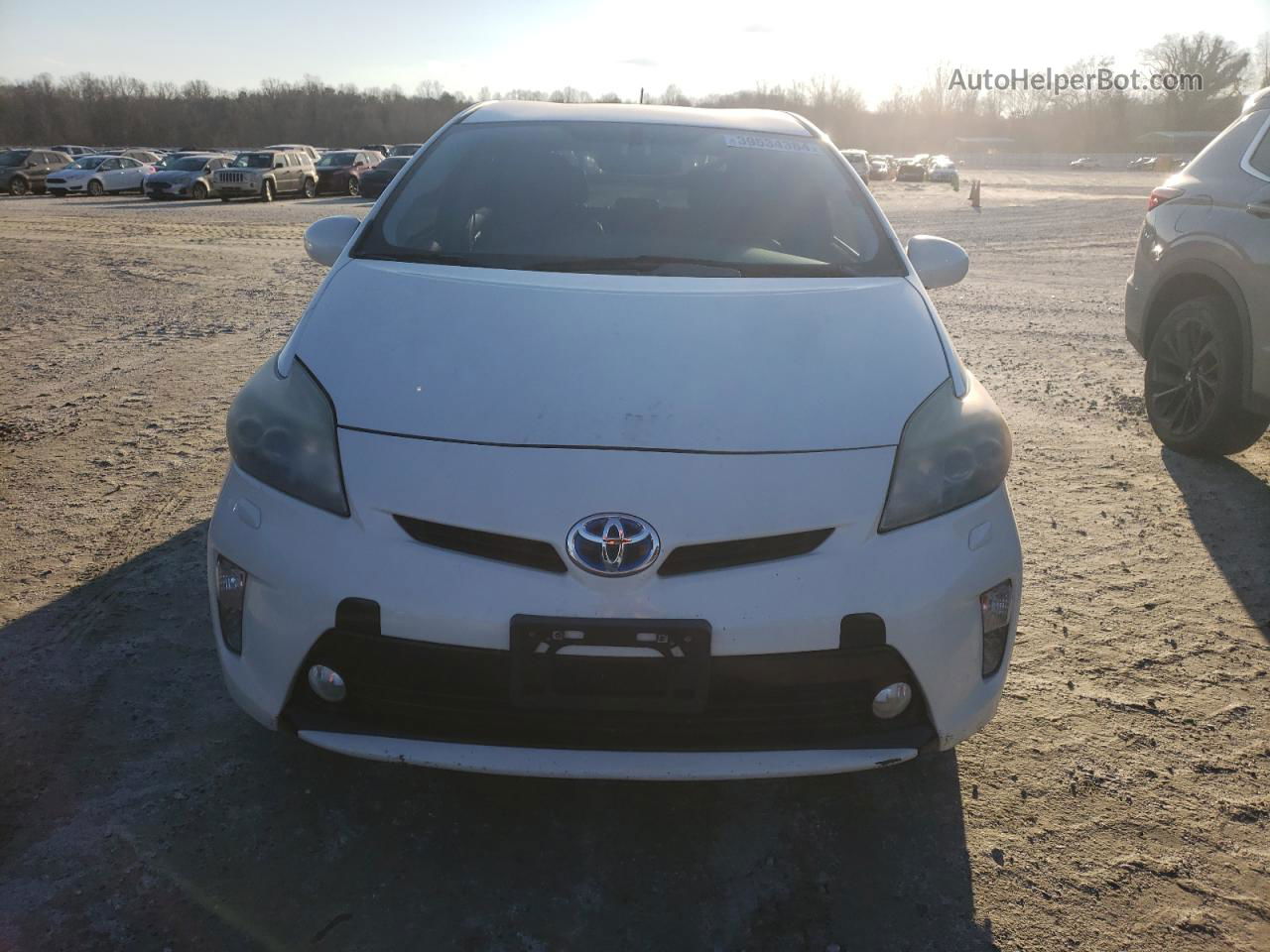 2014 Toyota Prius  White vin: JTDKN3DU0E1742571