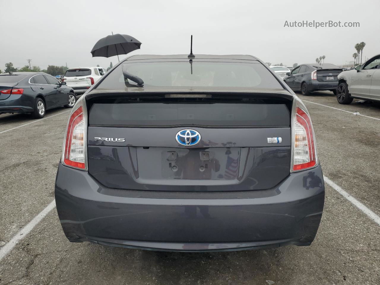 2012 Toyota Prius  Серый vin: JTDKN3DUXC1480815