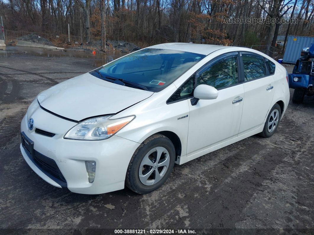 2012 Toyota Prius Two White vin: JTDKN3DUXC1480877