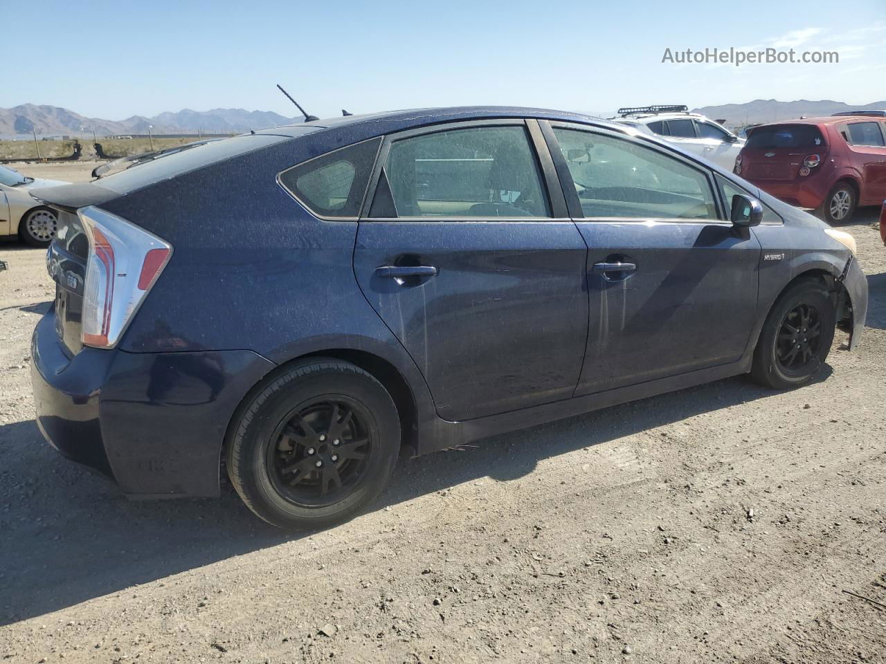 2012 Toyota Prius  Blue vin: JTDKN3DUXC1483634