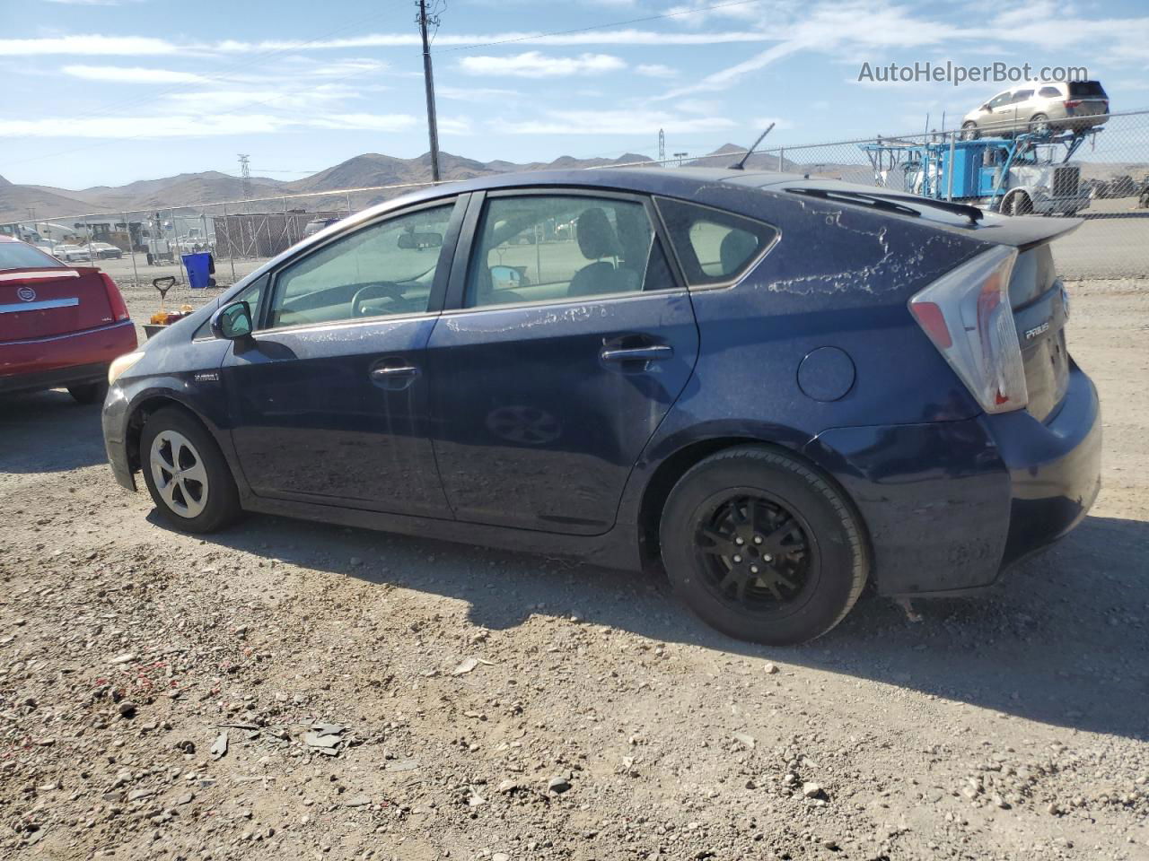 2012 Toyota Prius  Blue vin: JTDKN3DUXC1483634