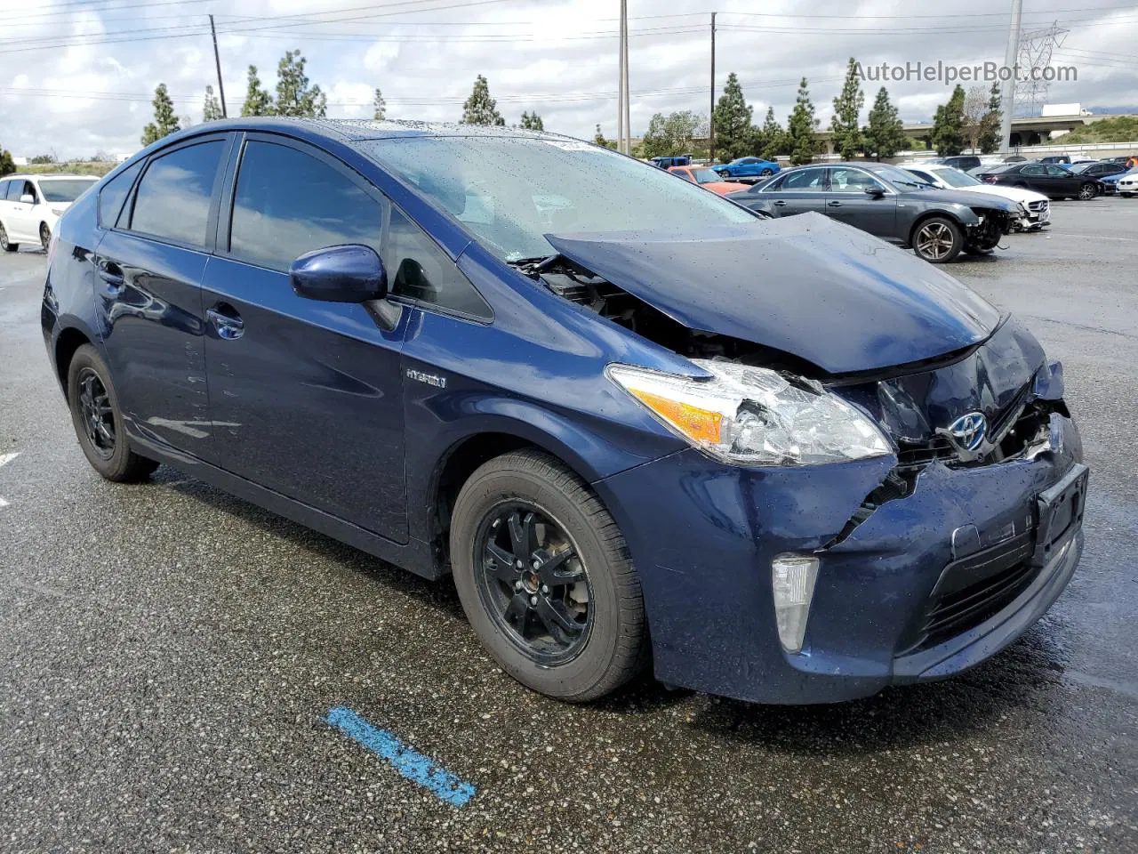 2012 Toyota Prius  Синий vin: JTDKN3DUXC1517507