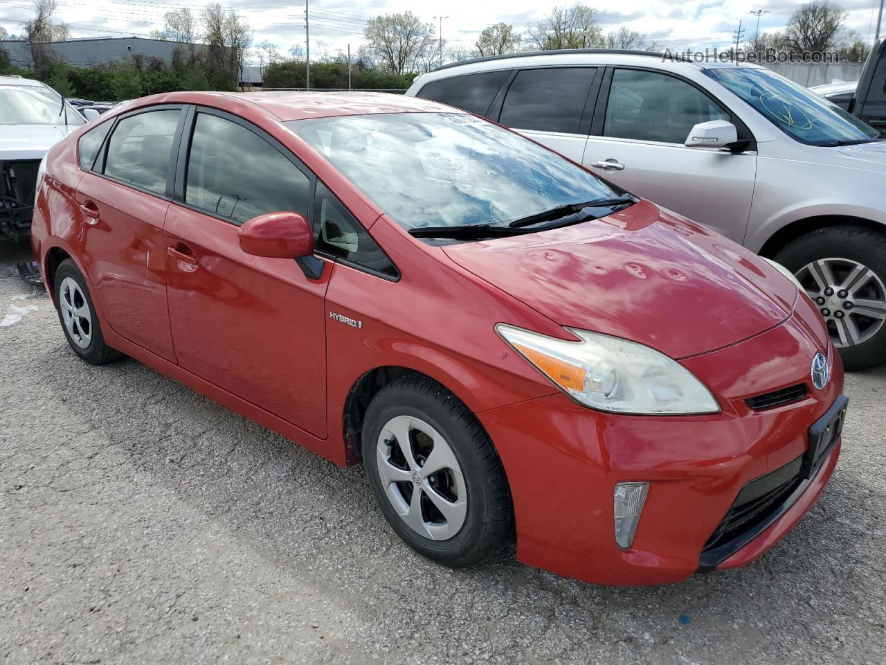 2012 Toyota Prius  Red vin: JTDKN3DUXC1591705