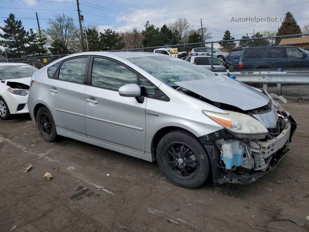 2012 Toyota Prius  Silver vin: JTDKN3DUXC5379914