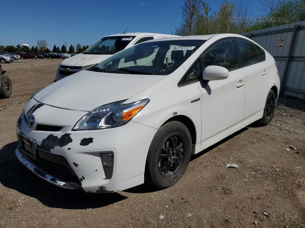 2012 Toyota Prius  White vin: JTDKN3DUXC5494786