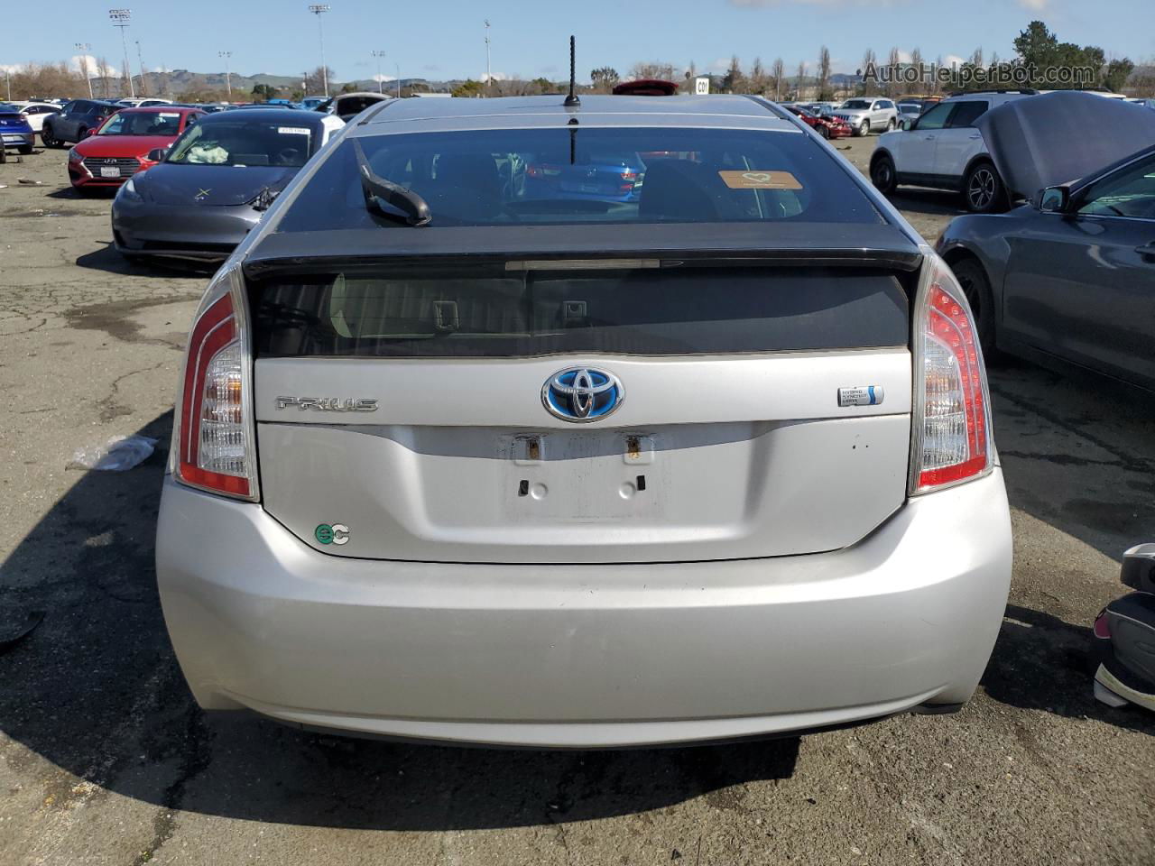 2012 Toyota Prius  Silver vin: JTDKN3DUXC5512333