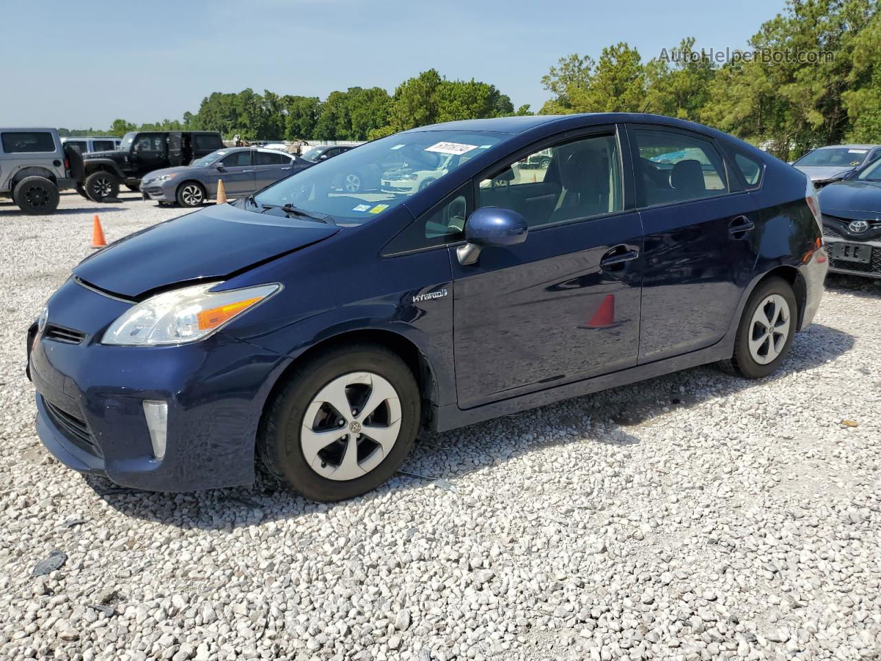 2013 Toyota Prius  Синий vin: JTDKN3DUXD1640046