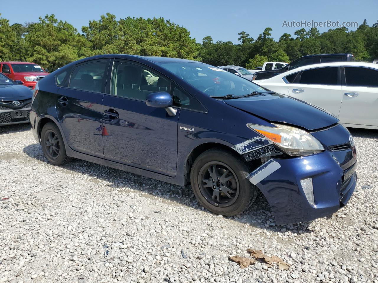 2013 Toyota Prius  Синий vin: JTDKN3DUXD1640046