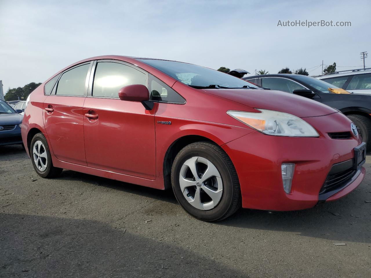 2013 Toyota Prius  Burgundy vin: JTDKN3DUXD5583677