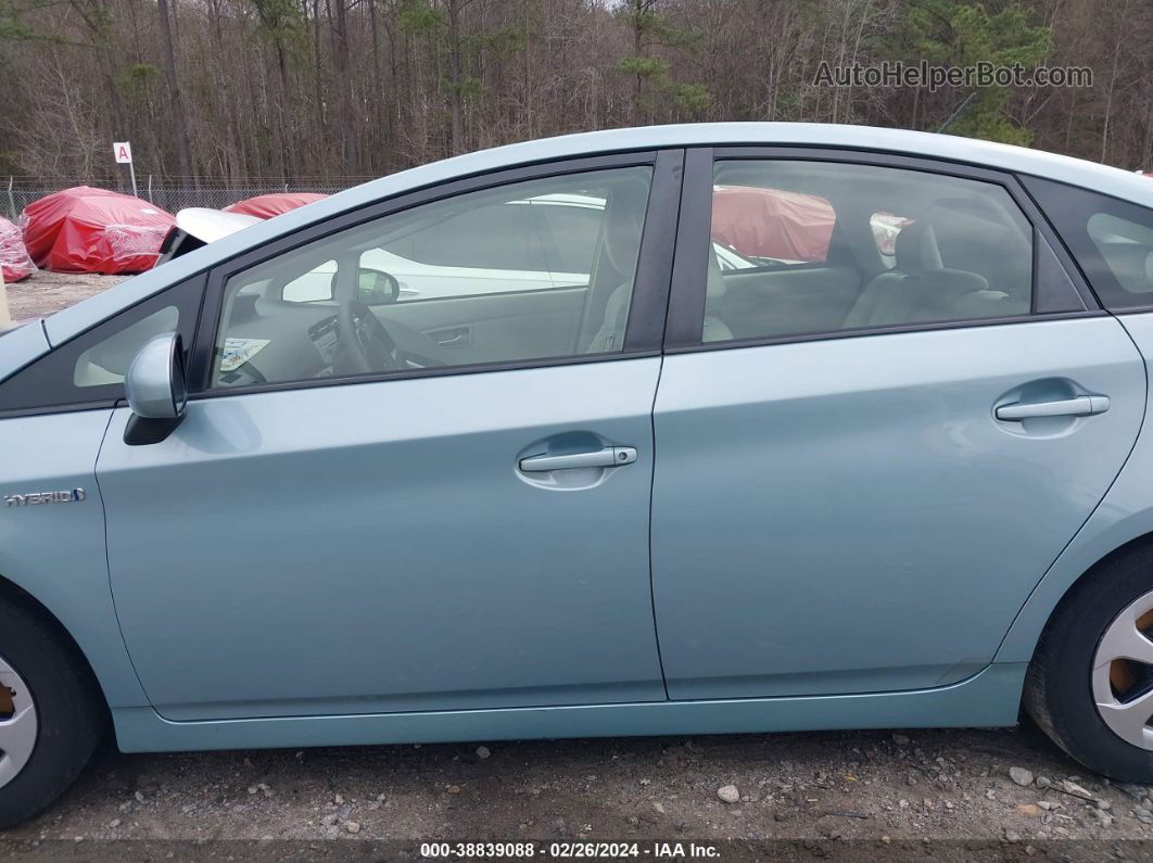 2013 Toyota Prius Five/four/three/three Se/two Turquoise vin: JTDKN3DUXD5620789