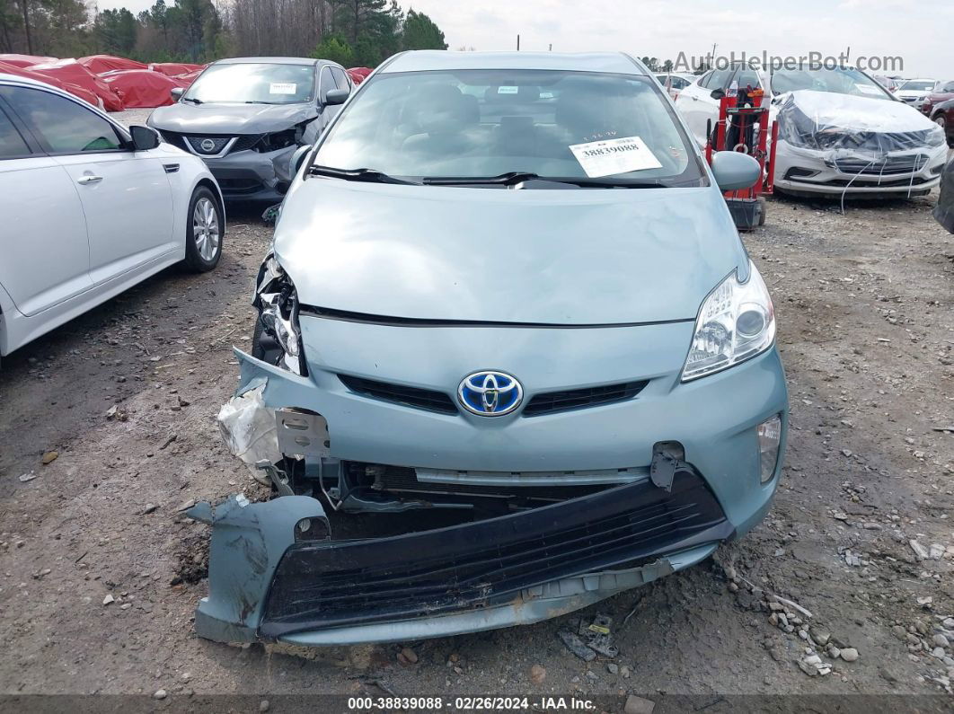 2013 Toyota Prius Five/four/three/three Se/two Turquoise vin: JTDKN3DUXD5620789