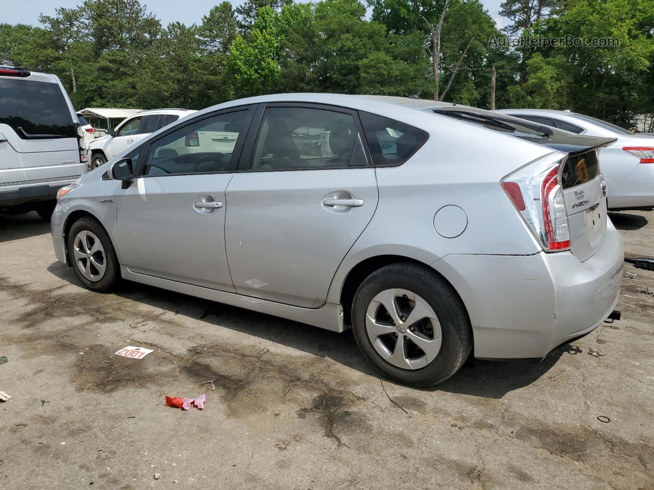 2014 Toyota Prius  Silver vin: JTDKN3DUXE0360909