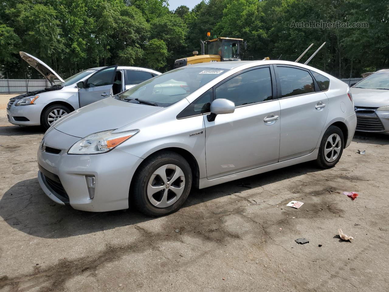 2014 Toyota Prius  Silver vin: JTDKN3DUXE0360909