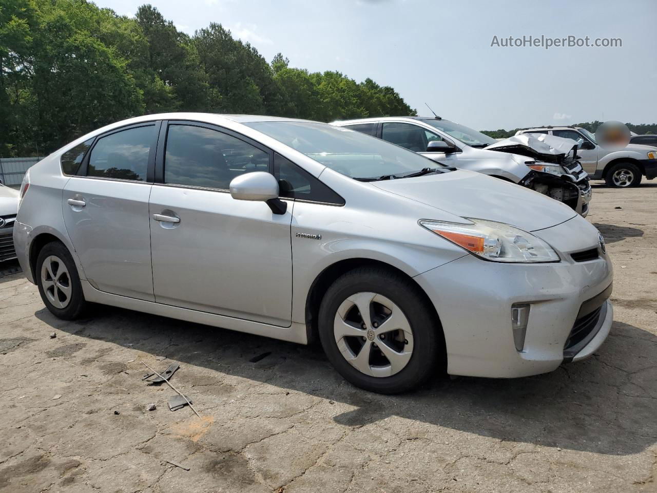 2014 Toyota Prius  Silver vin: JTDKN3DUXE0360909