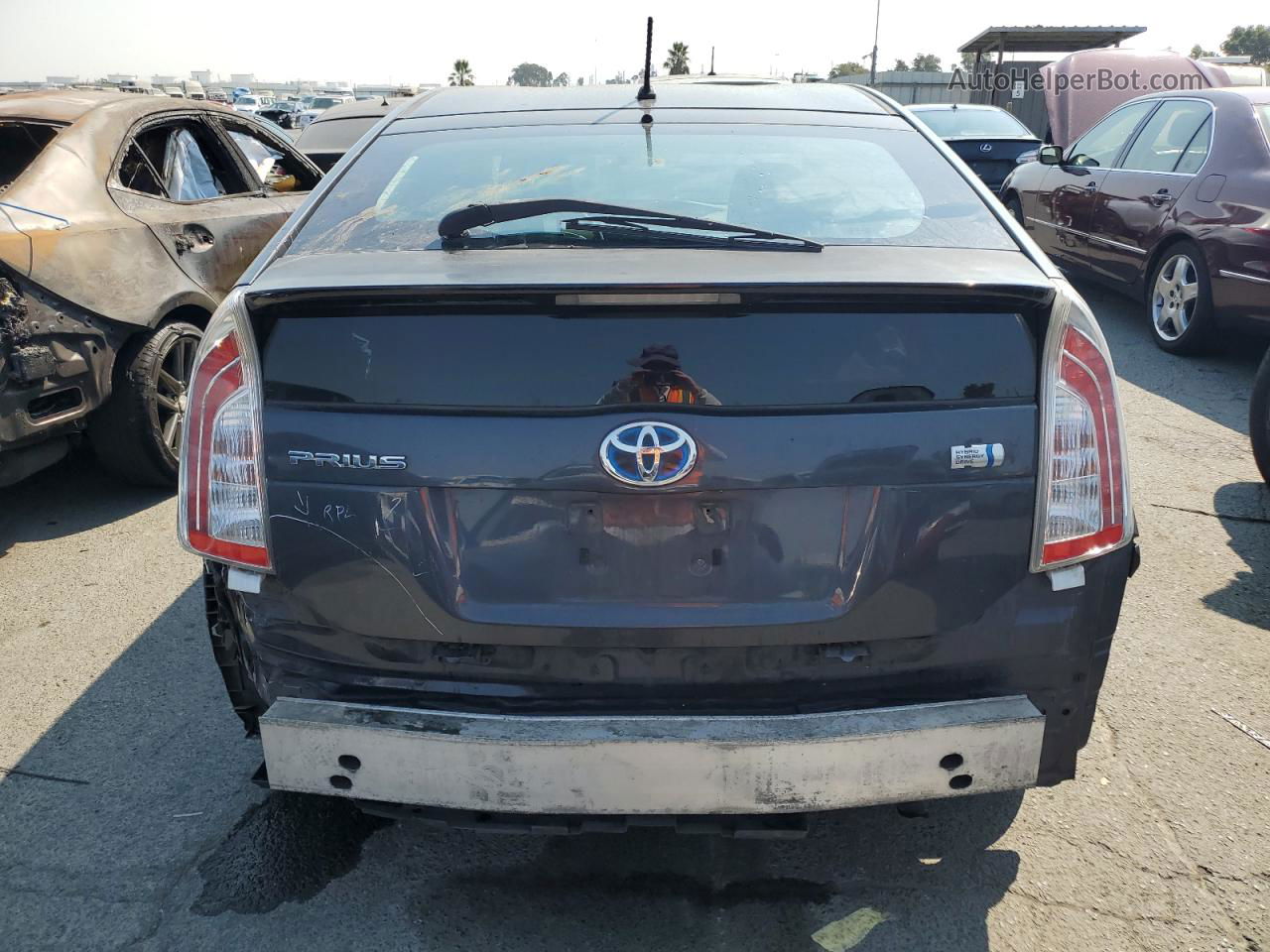 2014 Toyota Prius  Серый vin: JTDKN3DUXE0376379