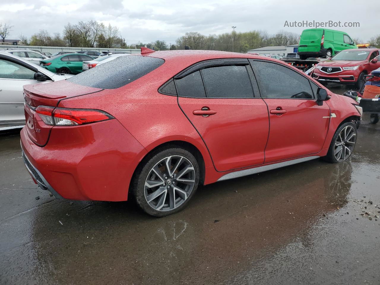 2020 Toyota Corolla Se Red vin: JTDM4RCE9LJ052856