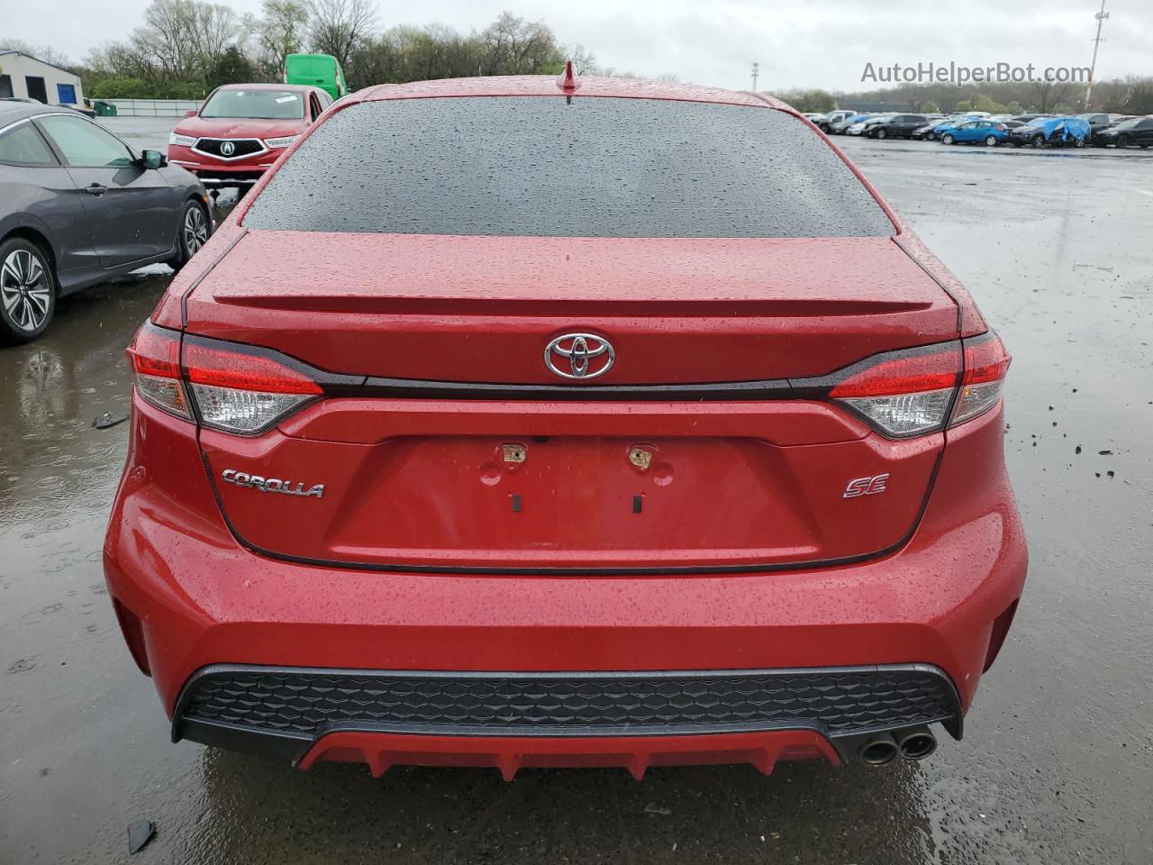 2020 Toyota Corolla Se Red vin: JTDM4RCE9LJ052856