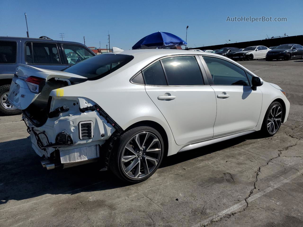 2021 Toyota Corolla Se White vin: JTDP4MCE0MJ059423