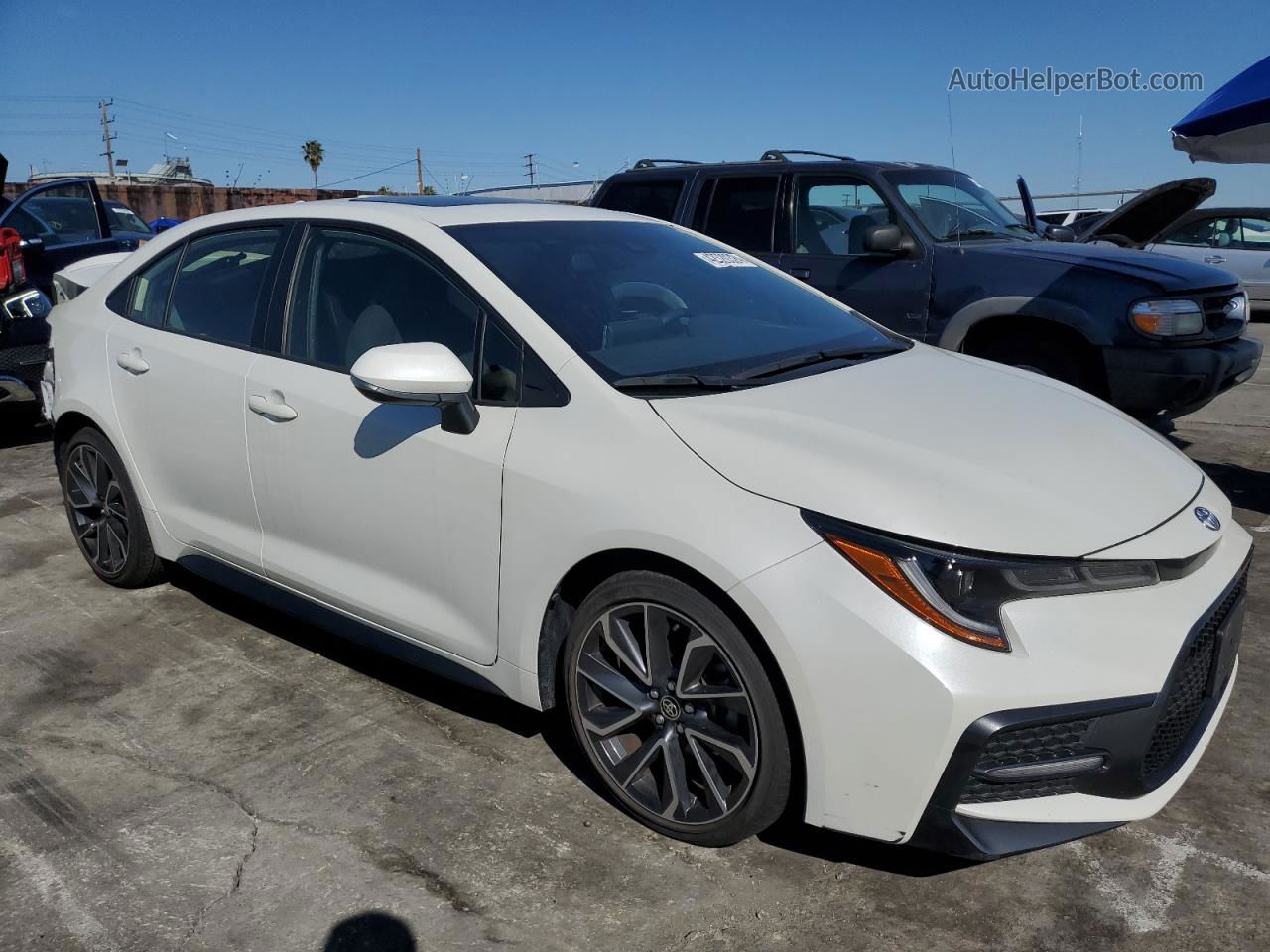 2021 Toyota Corolla Se White vin: JTDP4MCE0MJ059423