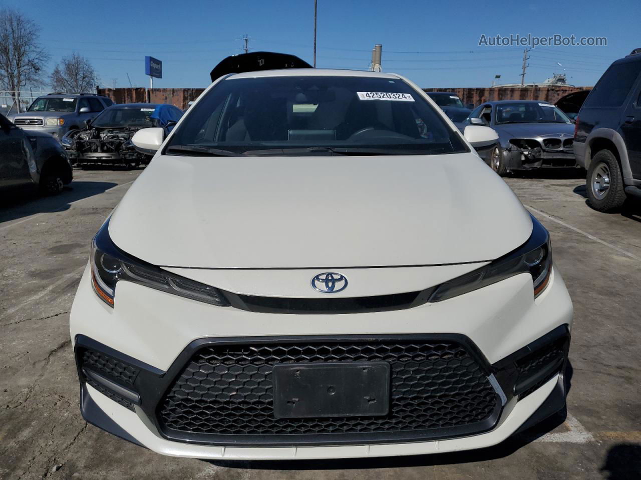 2021 Toyota Corolla Se White vin: JTDP4MCE0MJ059423