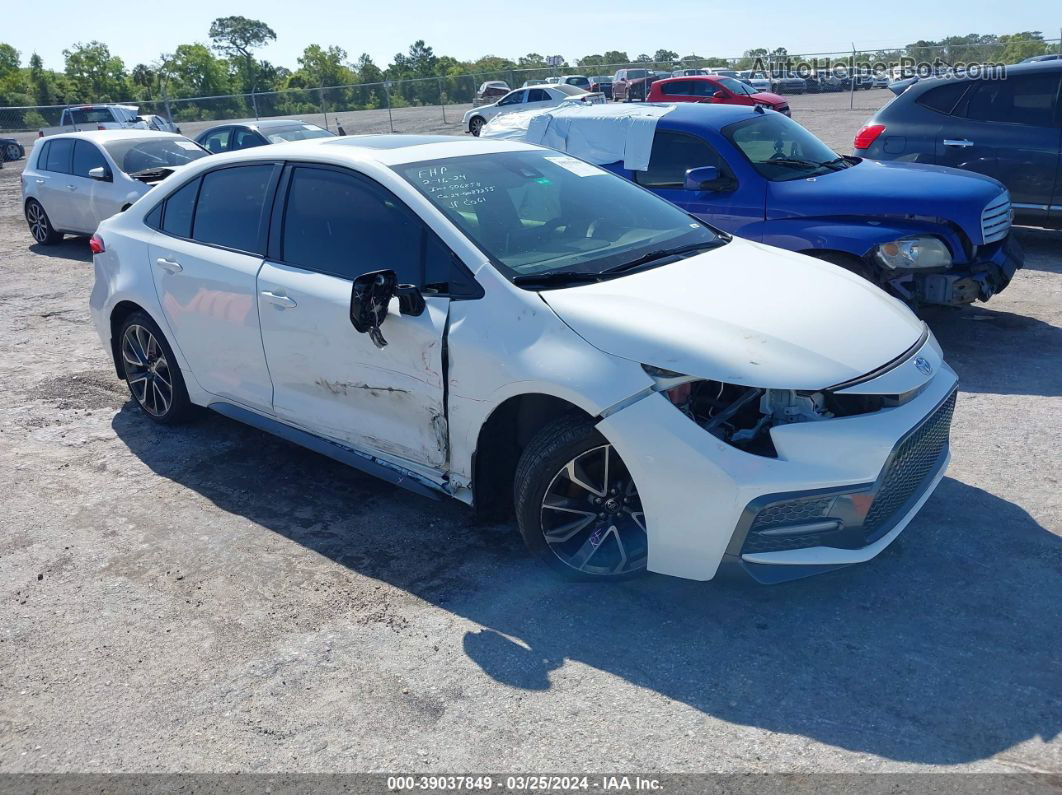 2020 Toyota Corolla Se White vin: JTDP4RCE0LJ008290