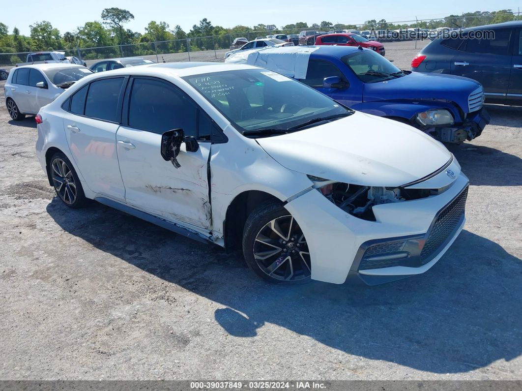 2020 Toyota Corolla Se White vin: JTDP4RCE0LJ008290