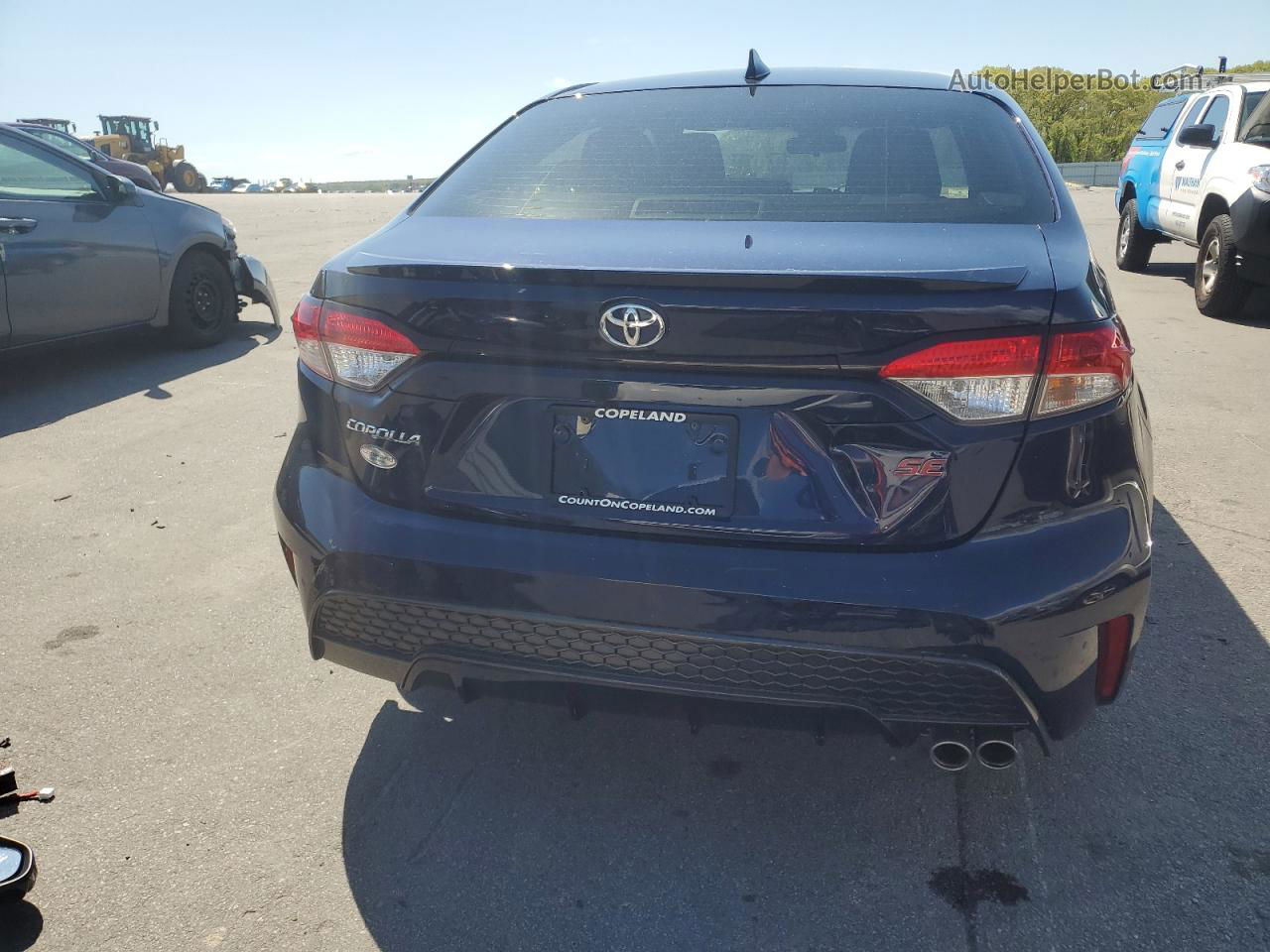 2020 Toyota Corolla Se Blue vin: JTDP4RCE4LJ005859