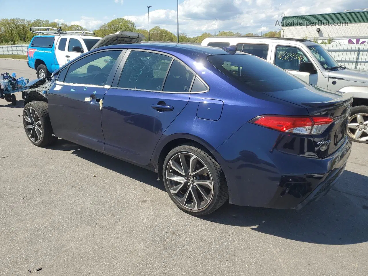 2020 Toyota Corolla Se Blue vin: JTDP4RCE4LJ005859