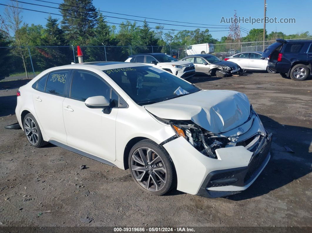 2020 Toyota Corolla Se White vin: JTDP4RCE4LJ008194