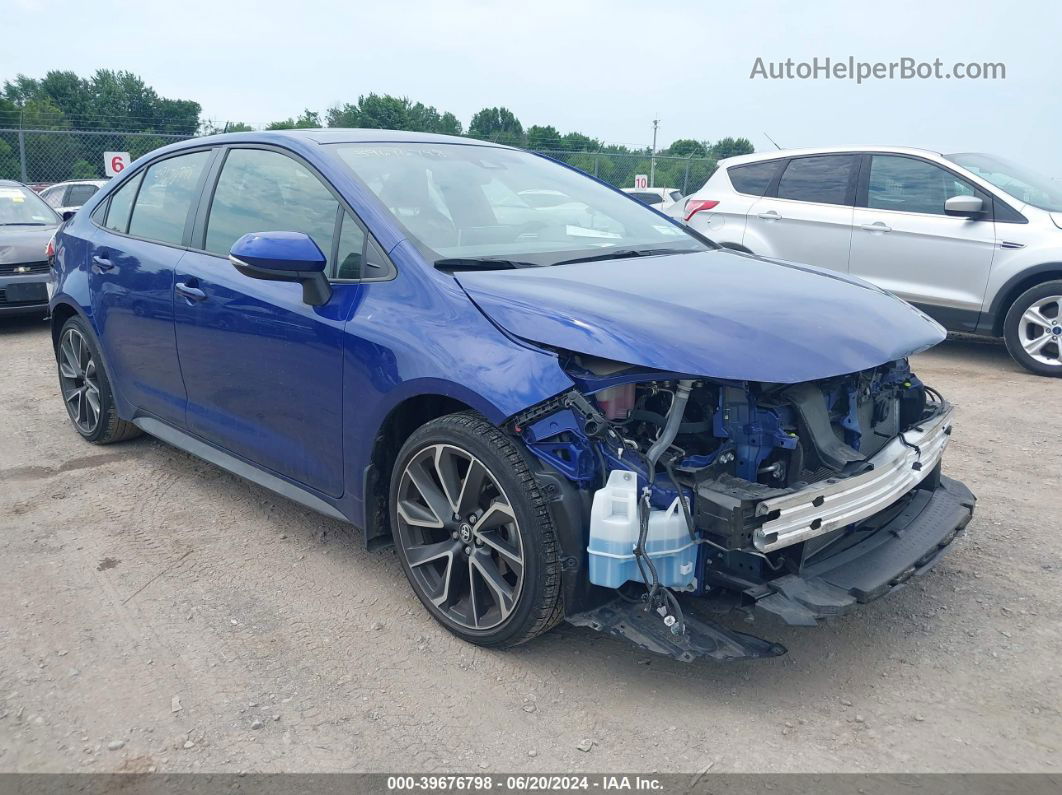 2020 Toyota Corolla Se Blue vin: JTDP4RCE4LJ052440