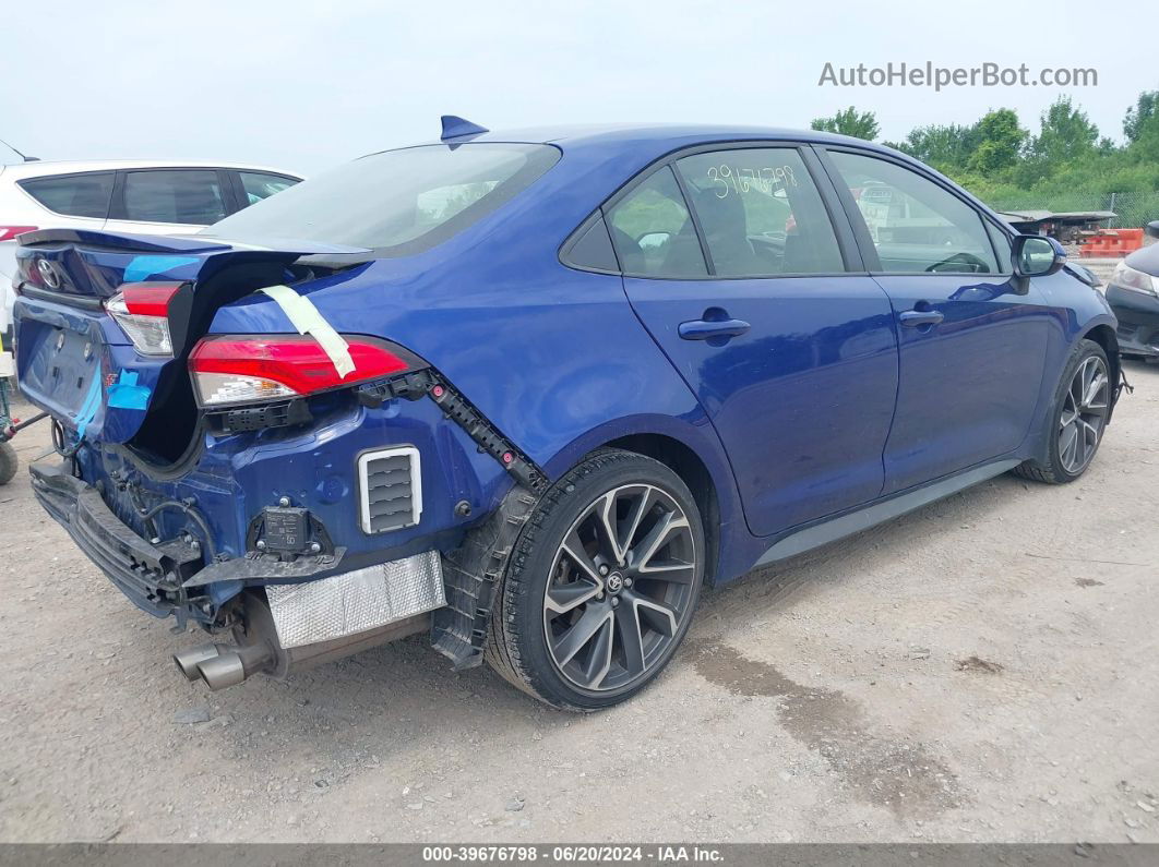 2020 Toyota Corolla Se Blue vin: JTDP4RCE4LJ052440