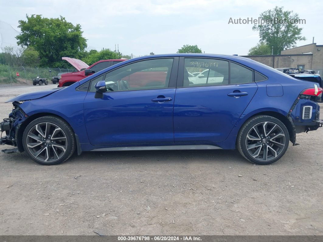 2020 Toyota Corolla Se Blue vin: JTDP4RCE4LJ052440