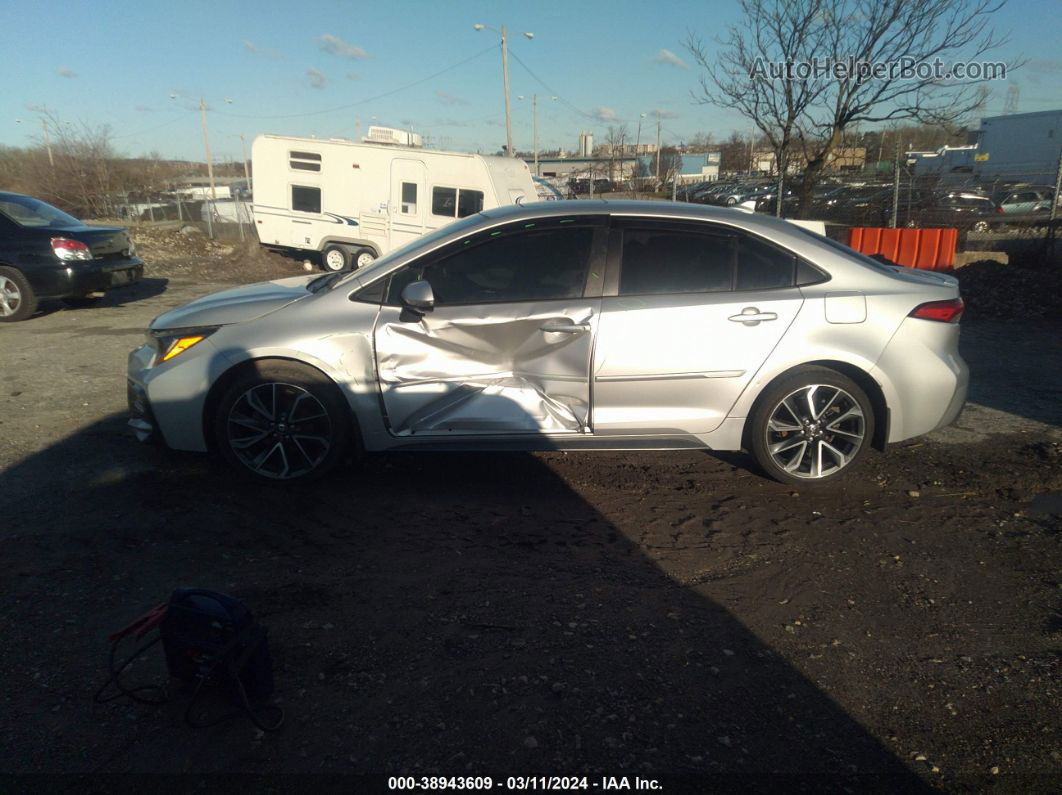 2020 Toyota Corolla Se Silver vin: JTDP4RCE5LJ031127