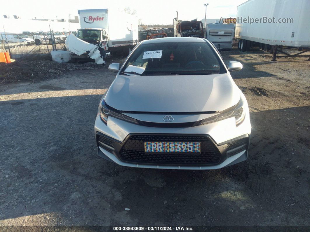 2020 Toyota Corolla Se Silver vin: JTDP4RCE5LJ031127