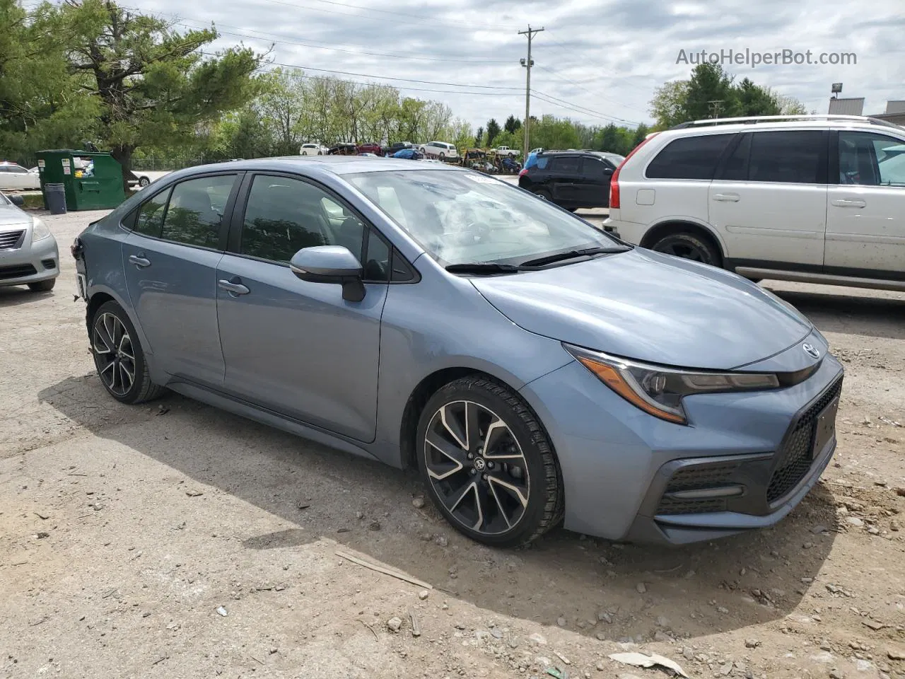 2020 Toyota Corolla Se Blue vin: JTDP4RCE6LJ028575