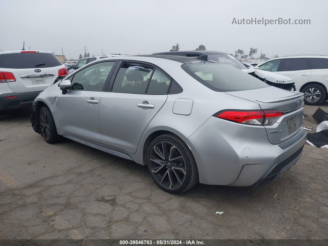 2020 Toyota Corolla Se Silver vin: JTDP4RCE6LJ050897