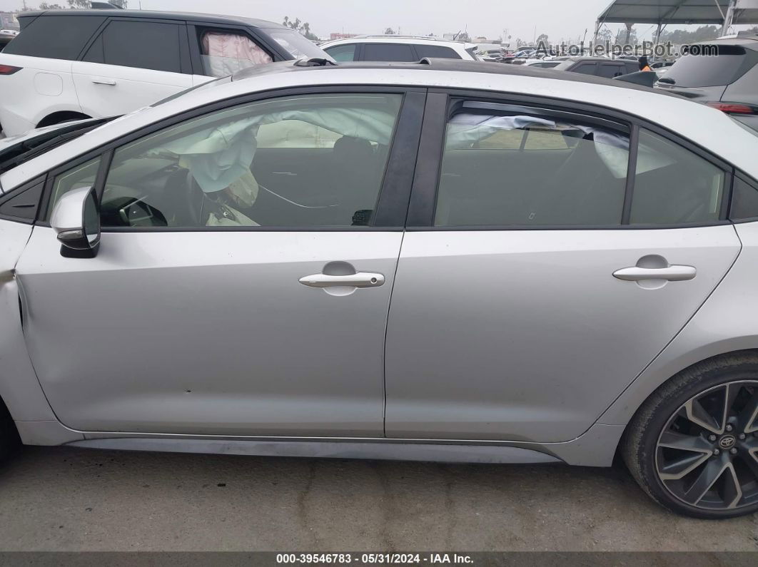 2020 Toyota Corolla Se Silver vin: JTDP4RCE6LJ050897