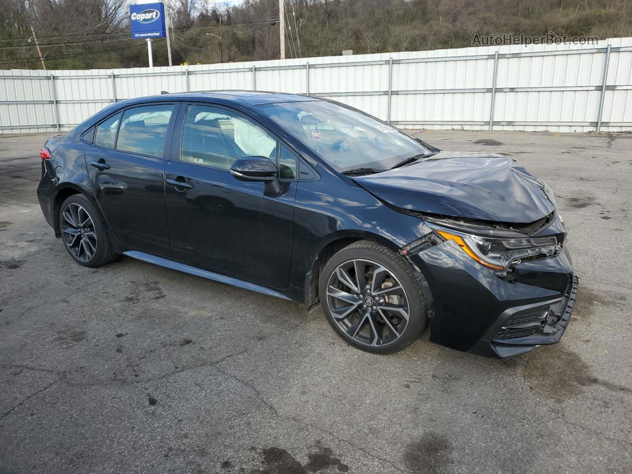 2020 Toyota Corolla Se Black vin: JTDP4RCE7LJ013731