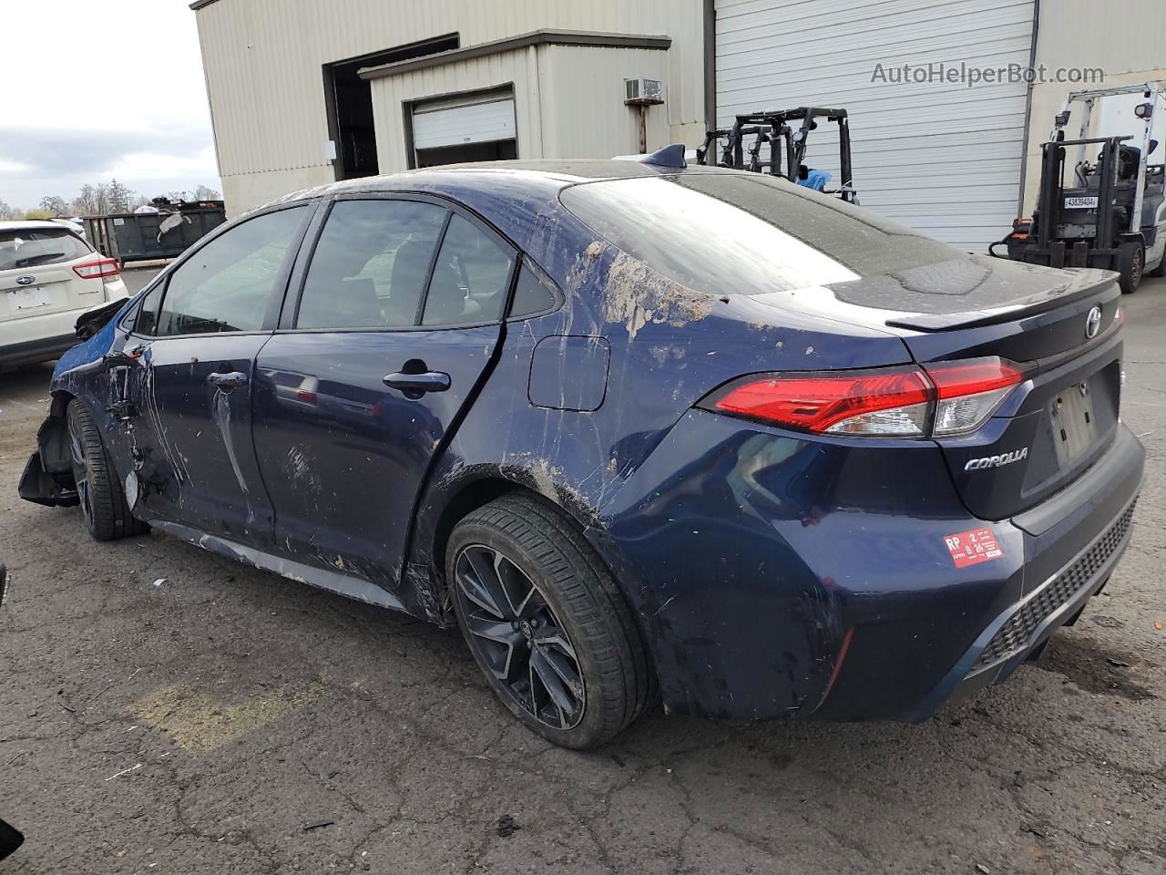 2020 Toyota Corolla Se Blue vin: JTDP4RCE8LJ047922