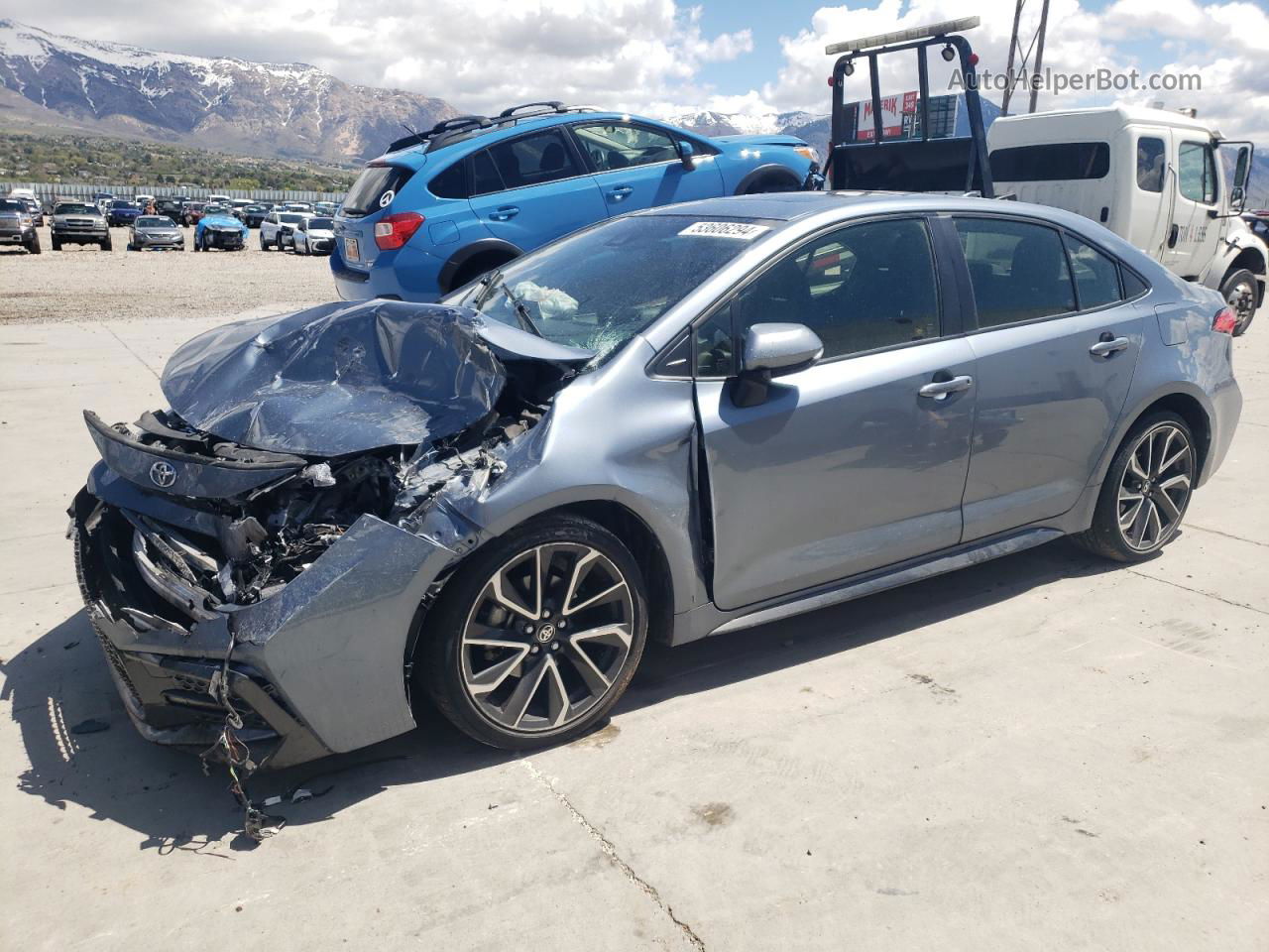 2020 Toyota Corolla Se Синий vin: JTDP4RCE9LJ009499