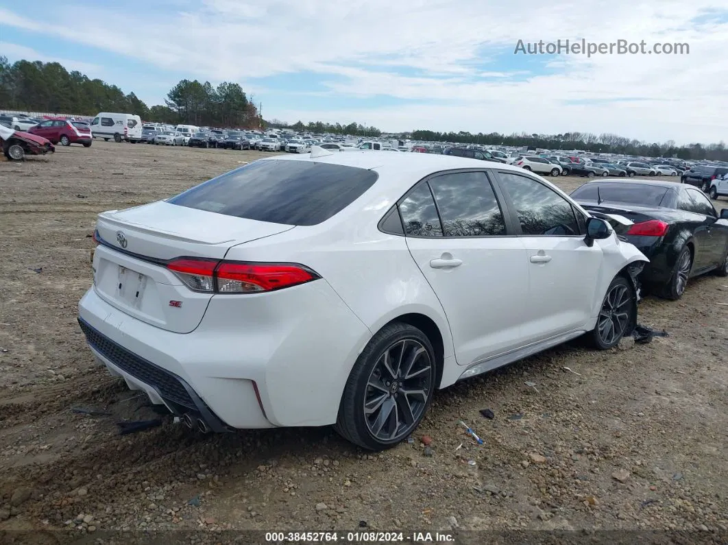 2021 Toyota Corolla Se White vin: JTDS4MCE0MJ059092