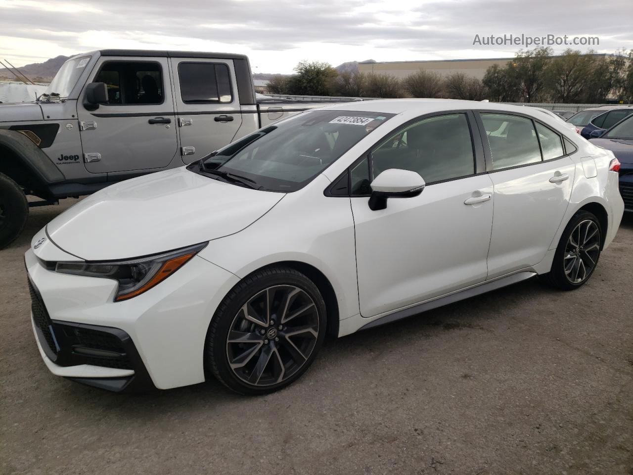 2021 Toyota Corolla Se White vin: JTDS4MCE0MJ066172