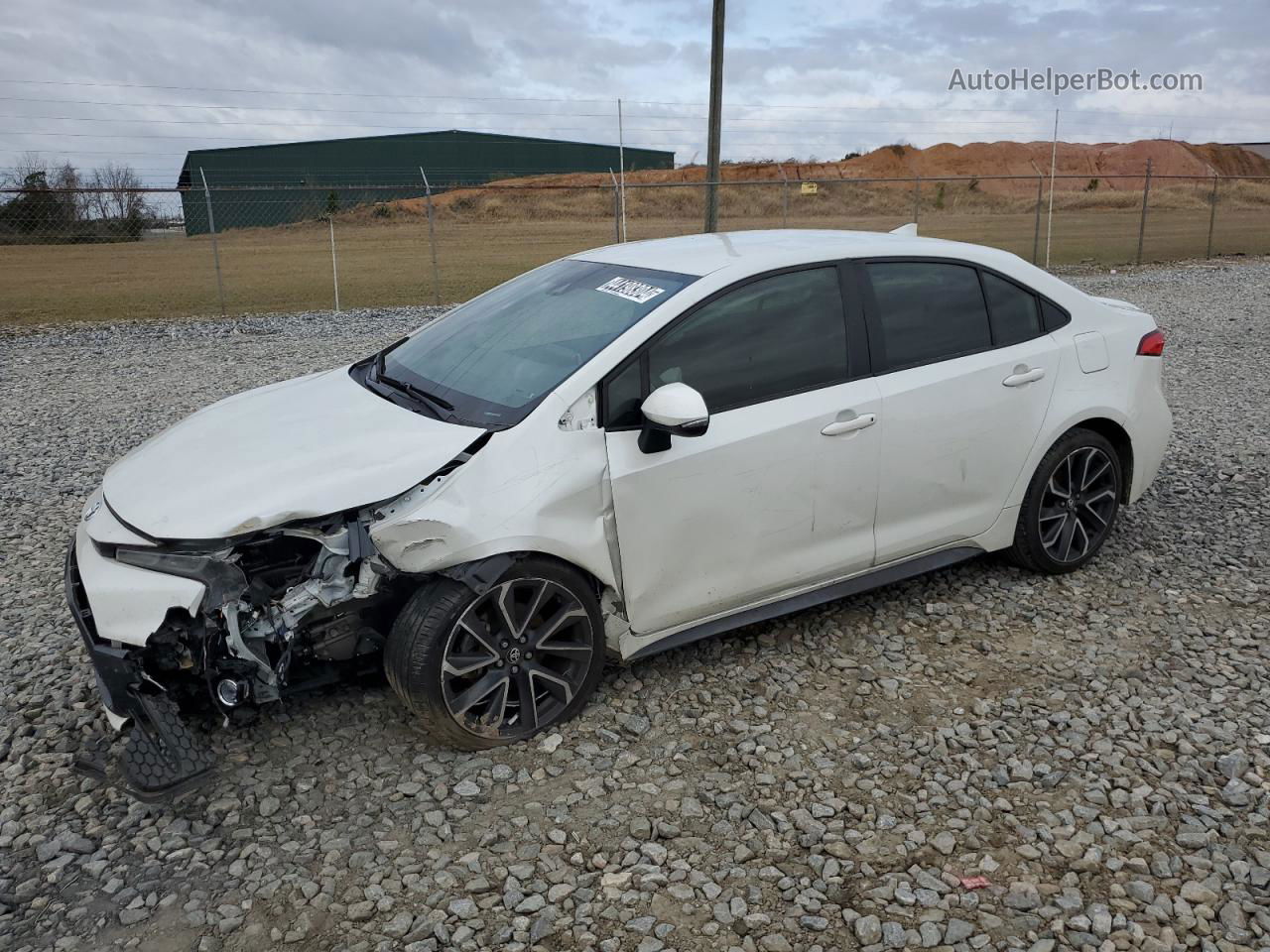 2021 Toyota Corolla Se White vin: JTDS4MCE0MJ074160