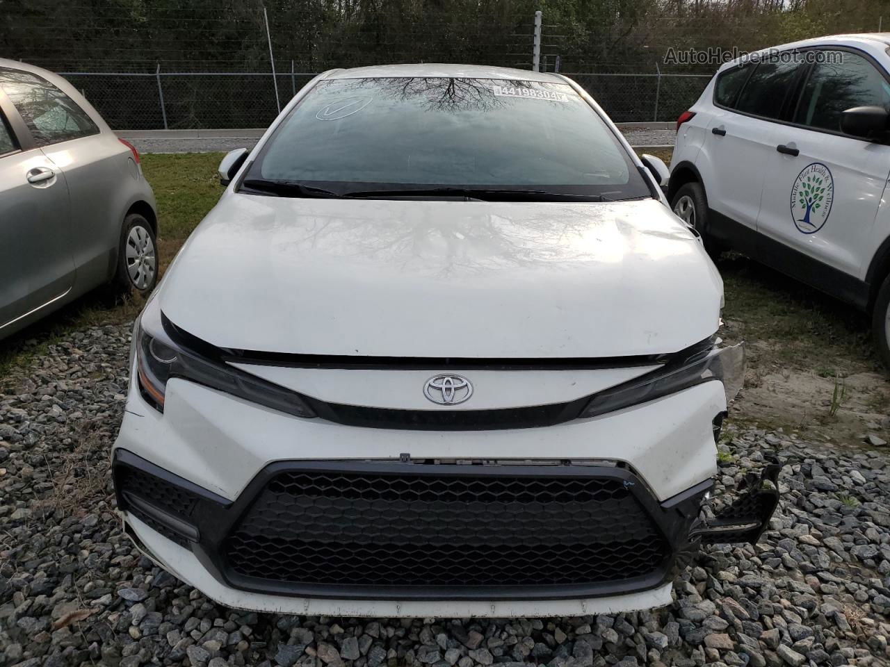 2021 Toyota Corolla Se White vin: JTDS4MCE0MJ074160