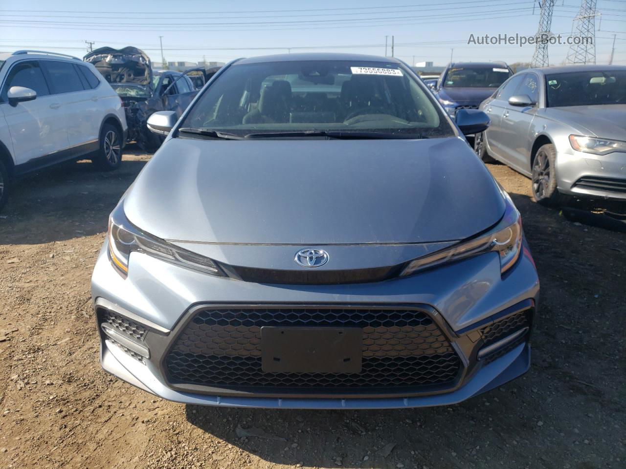 2021 Toyota Corolla Se Silver vin: JTDS4MCE0MJ074529