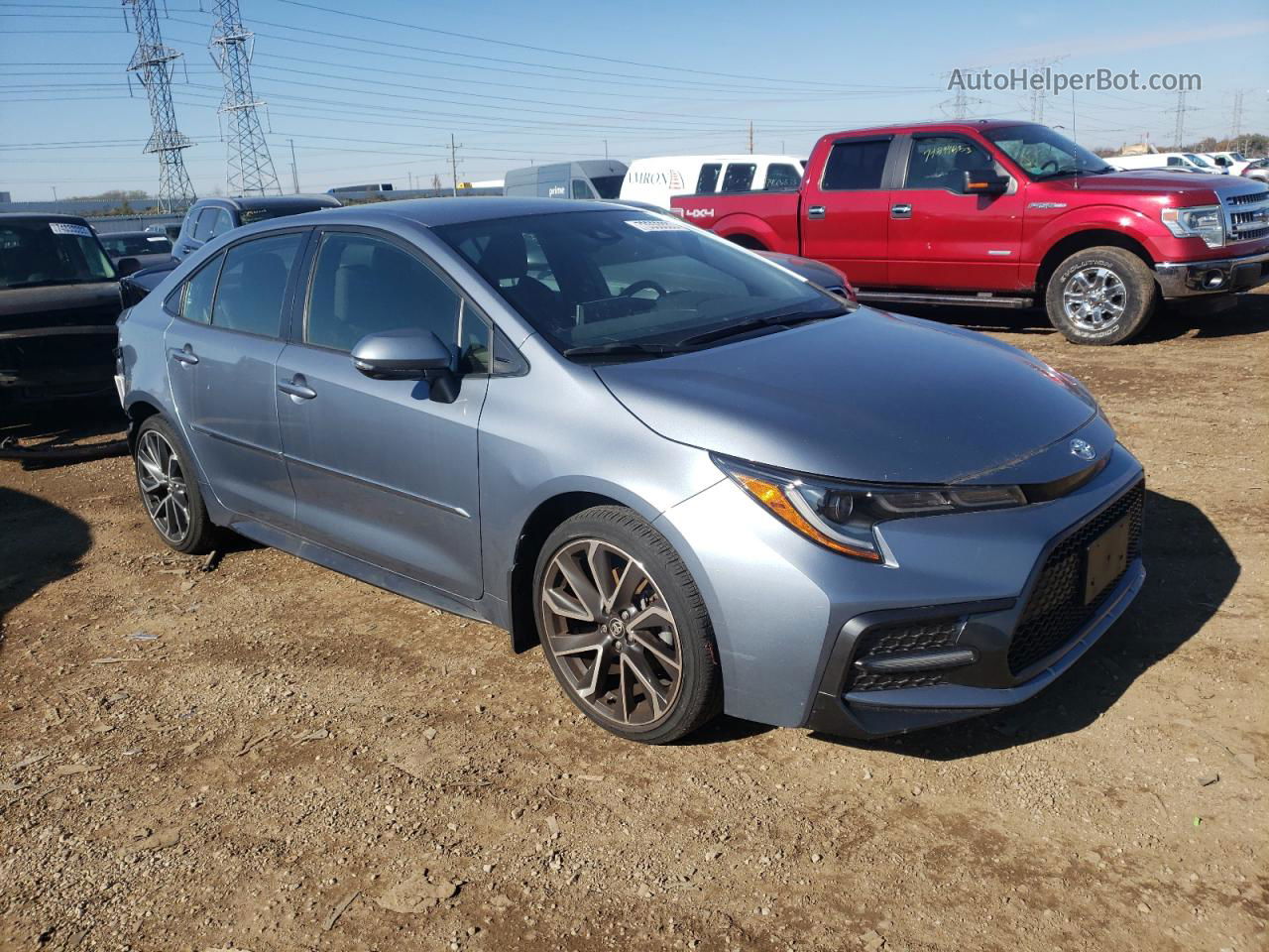 2021 Toyota Corolla Se Silver vin: JTDS4MCE0MJ074529