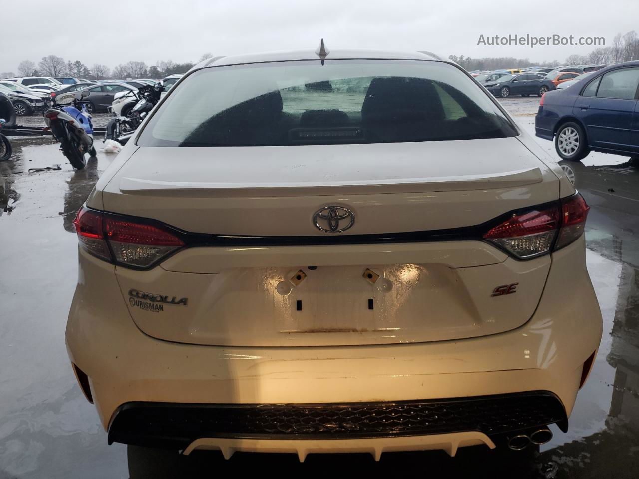 2021 Toyota Corolla Se White vin: JTDS4MCE0MJ077351