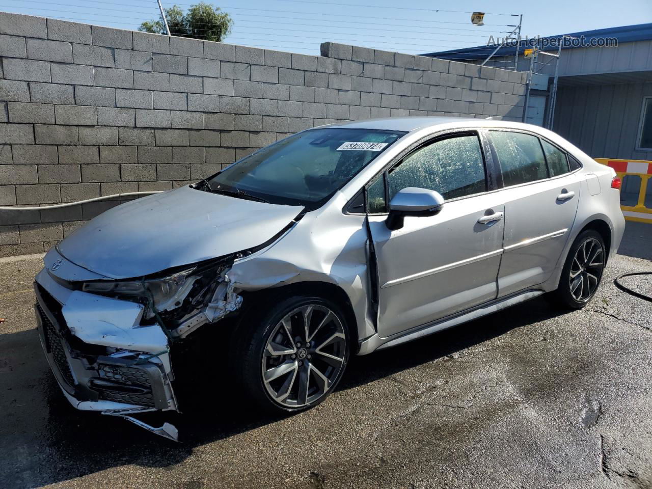 2021 Toyota Corolla Se Silver vin: JTDS4MCE4MJ060391