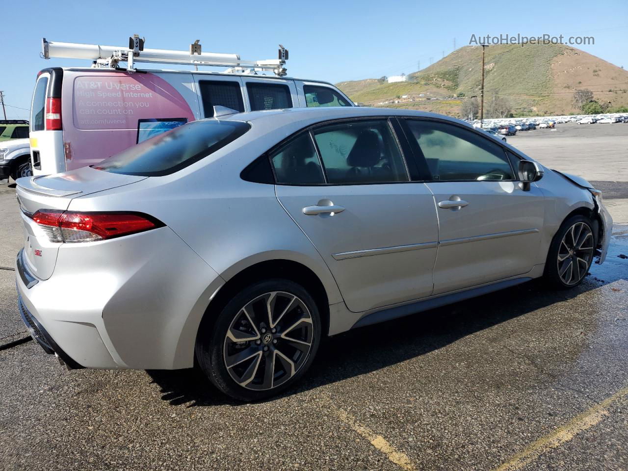 2021 Toyota Corolla Se Silver vin: JTDS4MCE4MJ060391