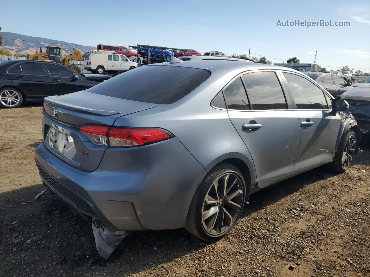 2021 Toyota Corolla Se Silver vin: JTDS4MCE4MJ076428